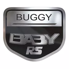 Emblema Buggy Baby Aço Inox Polido - Badge Buggy Baby