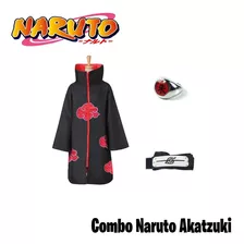 Capa Naruto Akatsuki Pack Capa + Anillo Itachi + Banda 