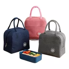 Lancheira Termica Fitness Trabalho Escolar Bolsa Infantil Cor Cinza