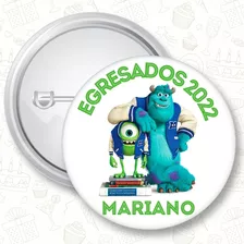 40 Pins 55mm Personalizados Egresados, Escuelas, Jardin