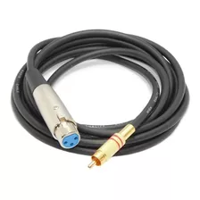 Cable Canon Xlr Hembra A Rca Macho 1 Mt Profesional