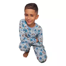 Pijama Infantil Menino Frio Manga Longa Algodão