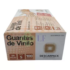 Luva Descarpack De Vinil Sem Pó Talco Vinilo Tamanhos P M G