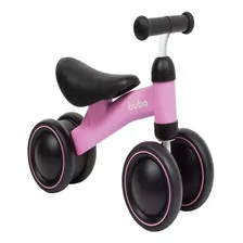 Balance Bicicleta De Equilíbrio 4 Rodas Buba Rosa