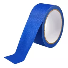 Cinta De Papel Para Enmascarar Pintor Color Azul 50mm X 50mt