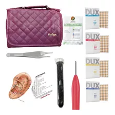 Kit Acupuntura Auricular Dux Com 9 Peças Auriculoterapia