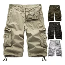 Pantalones Cargo De Playa Con Múltiples Bolsillos