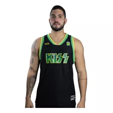 Camiseta Regata Basquete Kiss W A Sport Brazil O.l Preta