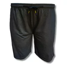 Pantalón Corto Deportivo Hombre Talle Especial Grande Liso