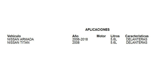 Balatas Delanteras Nissan Armada 2008 5.6l Brembo Foto 3