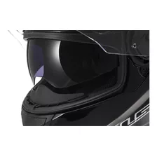 Casco De Motocicleta Ls2 Helme Ts Con Parasol (negro) Large