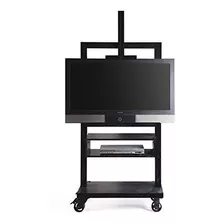 Hives And Honey Cullen Black 3 Tier Tv Stand For Flat Tv