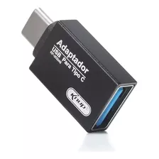 Adaptador Tipo C Para Usb Otg Type C Universal Usb-c Cor Preto