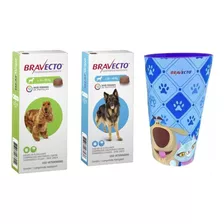 Combo Bravecto Antipulga Carrapato 1 - 10a 20kg 1 -20a40kg