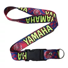 Lanyard Llavero Para Moto Elastic Tunning Yamaha Red 