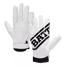 Battle Ultra-stick Guantes Receptor, Jóvenes Pequeño - Blanc