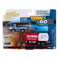 Johnny Lightning 1965 Dodge A-100 C/trailer Tow & Go R2 1/64 Color Azul Acero