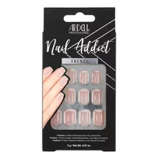 Set De Uñas Postizas Ardell Micro Francesas Incluye Pegamen