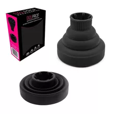 Difusor Universal Secador De Pelo Silicona Plegable Belprof Color Negro