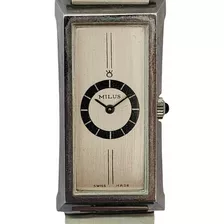 Reloj Milus Swiss Made Rectangular Año 73 Nuevo Retro