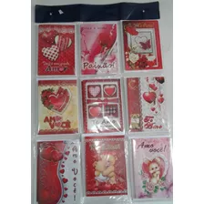 Cartões Com Frases De Amor C/27 Peças + Envelopes