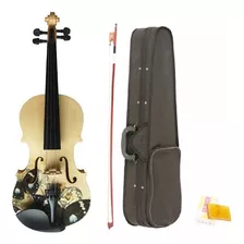 Violin Superior 4/4 Kinglos Dibujos Diseño Con Estuche Arco 