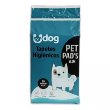 Tapete Higiênico P/ Cães Udog Pet Pad's Slim C/ 30 Un 60x60