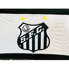 Bandeira Do Santos 1,70 X 1,30 Escudo Silkado