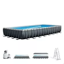 Piscina Desmontable Rectangular Con Depuradora 