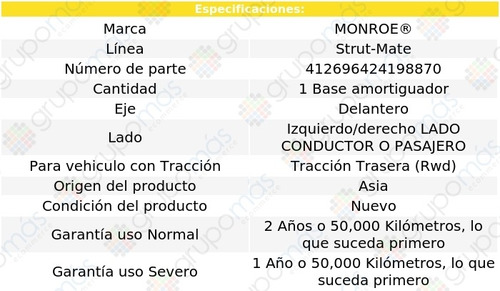 1 Base Amortiguador Izq/der Del Strut-mate G35 Rwd 03-07 Foto 3