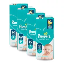 Kit 4x Pacotes De Fraldas Pampers Confort Sec