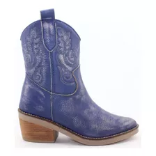 Bota Dama Bulwark Texana Corta 100% Cuero Mujer Pagos 2222