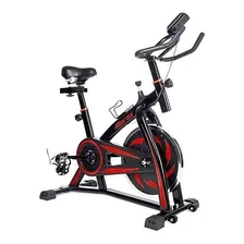 Bicicleta Estática Merax Mz 300 Series Para Spinning Color Negro Y Rojo