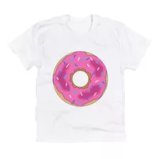 Camiseta Infantil Simpsons Rosquinha Donuts Homer Com Nf-e 