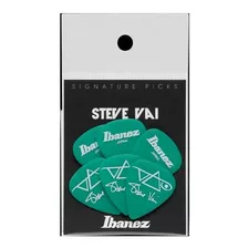 Pack 6 Uñetas Steve Vai Green Ibanez