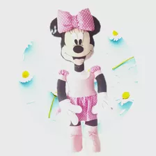 Adorável Boneca Minie Rosa De Feltro-feita Mão Com Carinho