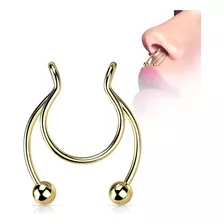 Simulador Septum Presion Ring Nose Aro Nariz Piercing