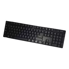 Teclado Kanji Inalambrico Kj-tecina003 Usb 1 Pila Aa Pc Color Del Teclado Negro