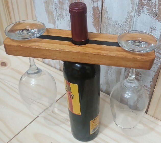 Porta Y Botella De Vino (laqueado) - Avisos en Hogar, Muebles Jardín