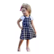 Jardineira Infantil Roupa De Menina Evangélica Blogueirinha