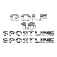 Emblemas Golf 1.6 E Par De Emblemas Sportline