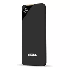 Cargador Portátil Soul Display Led 10000mah Power Bank Color Negro