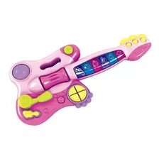 Guitarra Infantil Elétrica Som Interativo Multikids Br1091