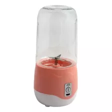 Mini Blender, Espremedor Portátil Recarregável, Copo De Plástico Rosa Usb
