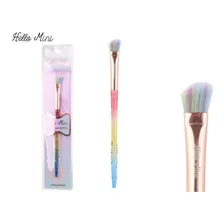 Pincel Hello Mini Para Sombra Chanfrado Linha Rainbow Jl09