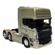 Miniatura De Ferro Caminhão Scania V8 R730 Trucado Ls 1/64