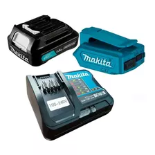 Bateria Bl1016 12v Carregador + Adaptador Celular Usb Makita