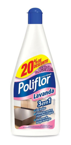 Lustra Móveis Lavanda Poliflor Frasco 20% Desc 500ml