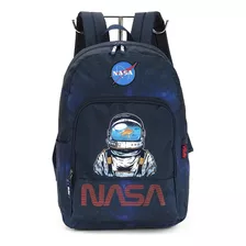 Mochila De Costas Grande Escolar Nasa Estampada Luxcel