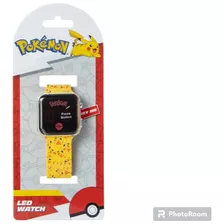 Reloj Pantalla Led De Pokemon Original, No Inteligente 